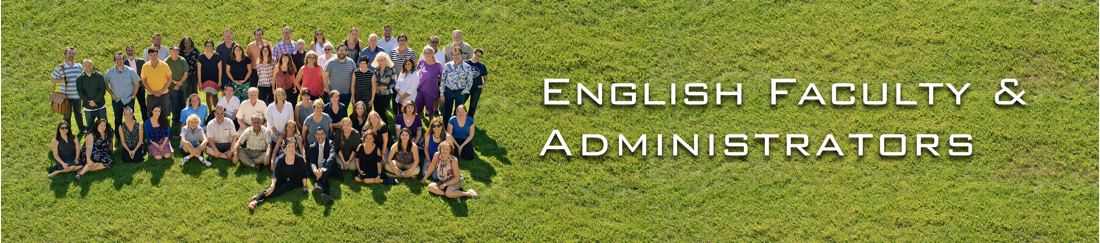 English Faculty and Admin banner