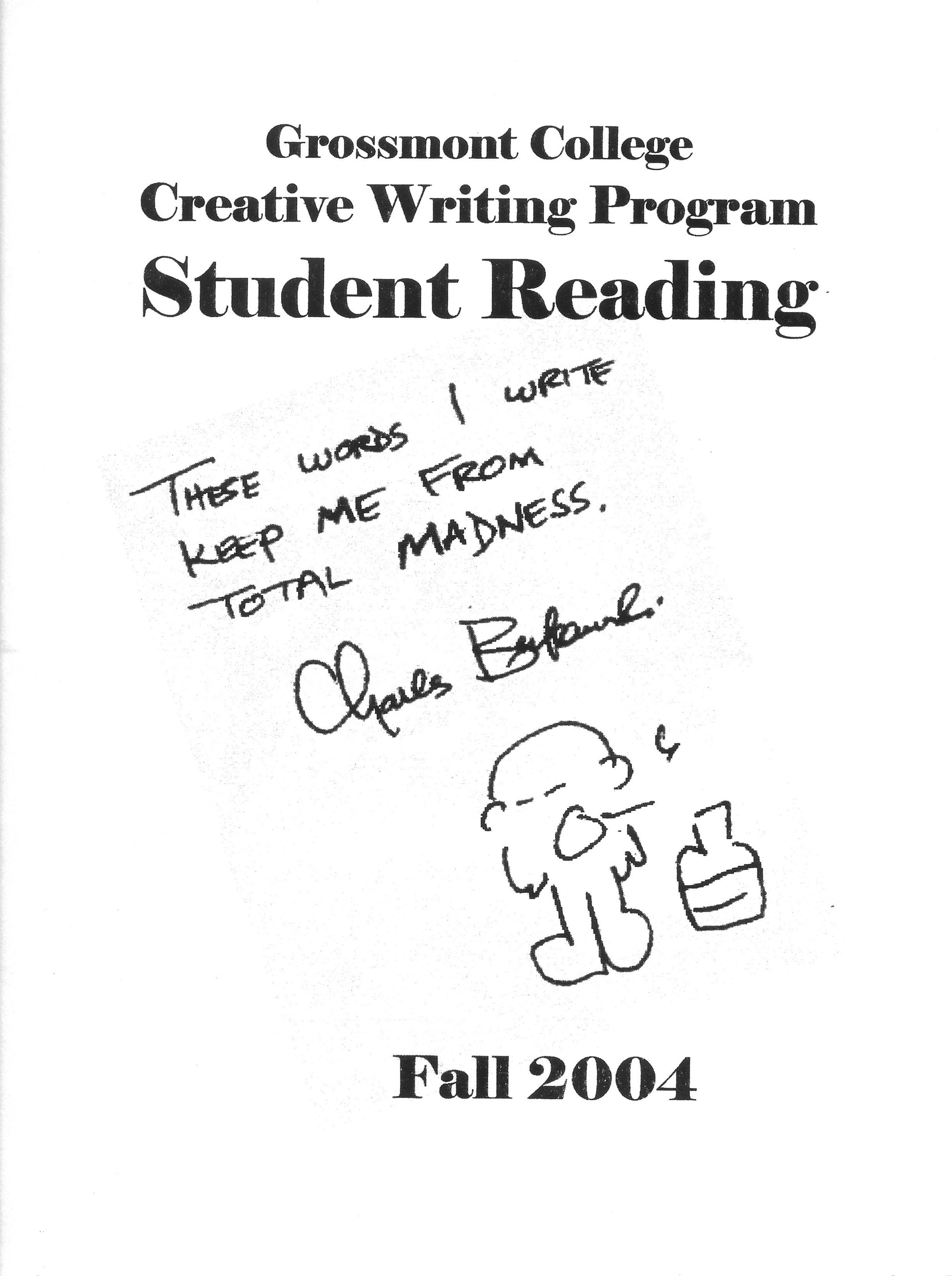 2004 Fall Student Reading program cover