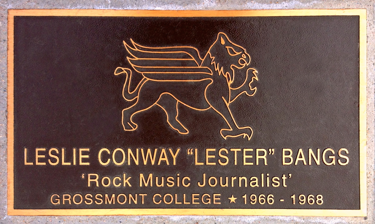 2010 Lester Bangs "Walk of Fame" plaque