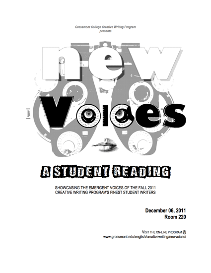 2011 Fall New Voices program cover