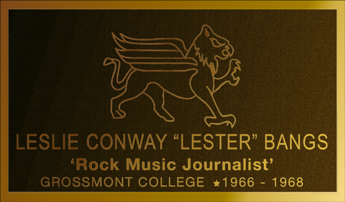 Lester Bangs Walk of Fame plaque