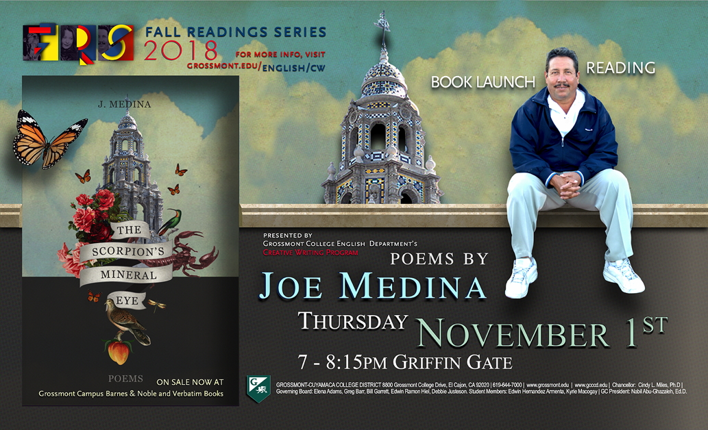 Joe Medina reading banner
