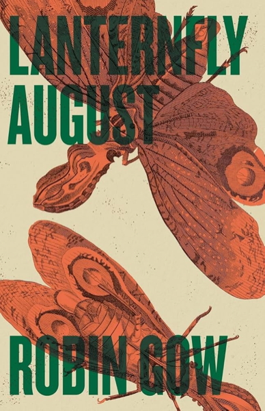 book cover green text on drawings of lanternflies