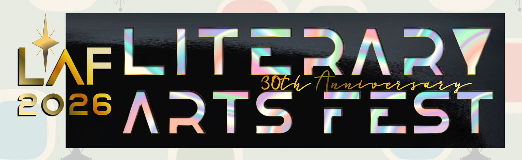 gold and mother-of-pearl letters on a black lacquer surface