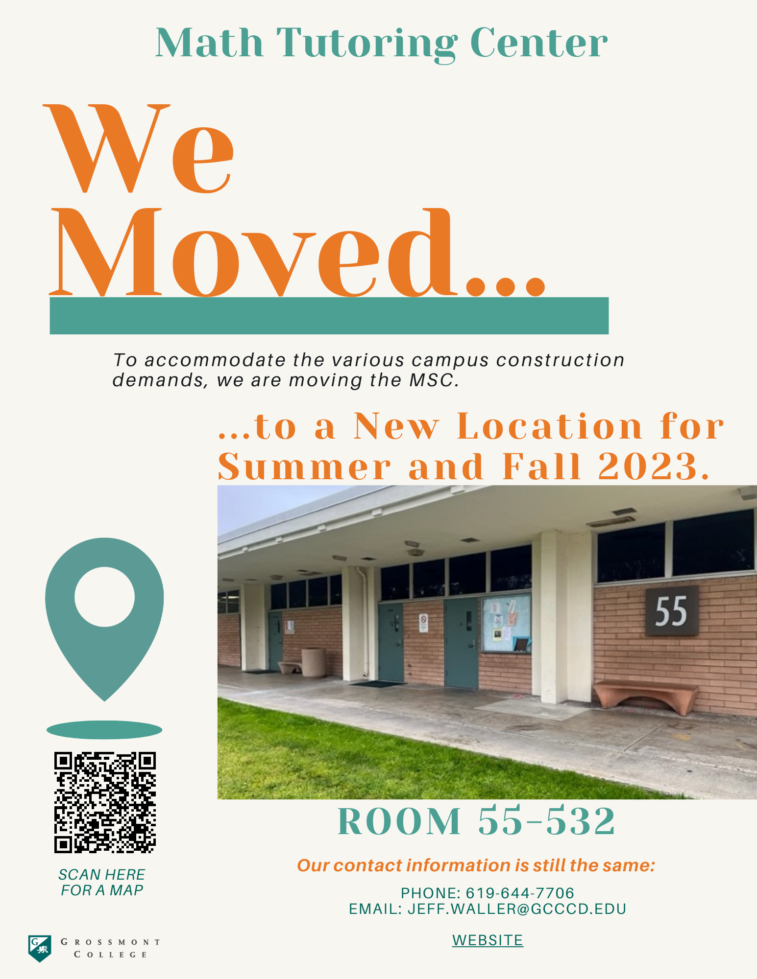 MSC Move Flyer - We are moving to a new location