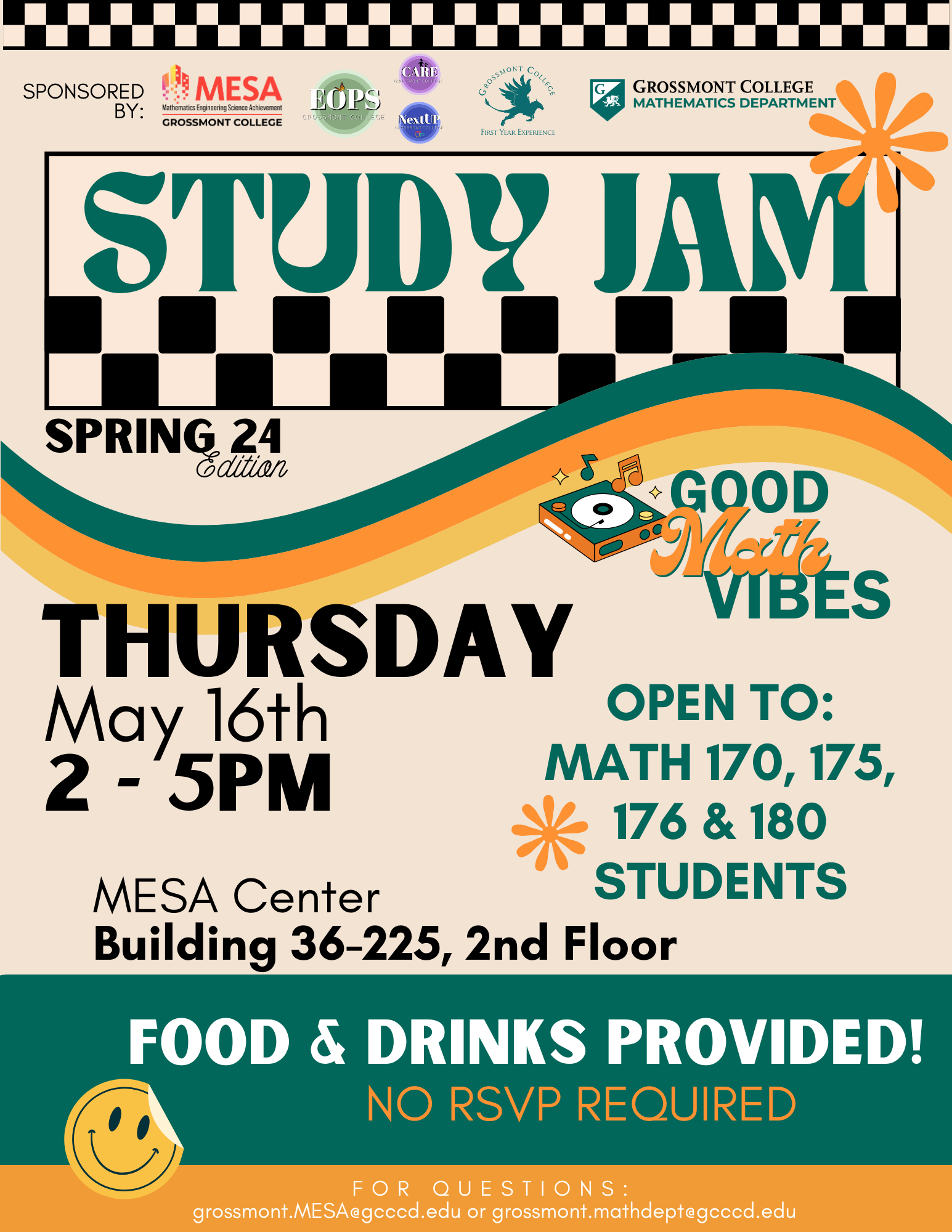 Flyer for Study Jam (May) - Spring 2024