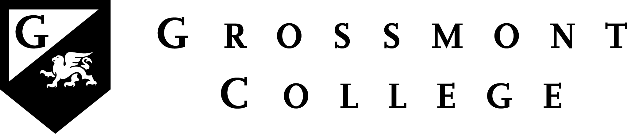 Grossmont College Logo Black Horizontal