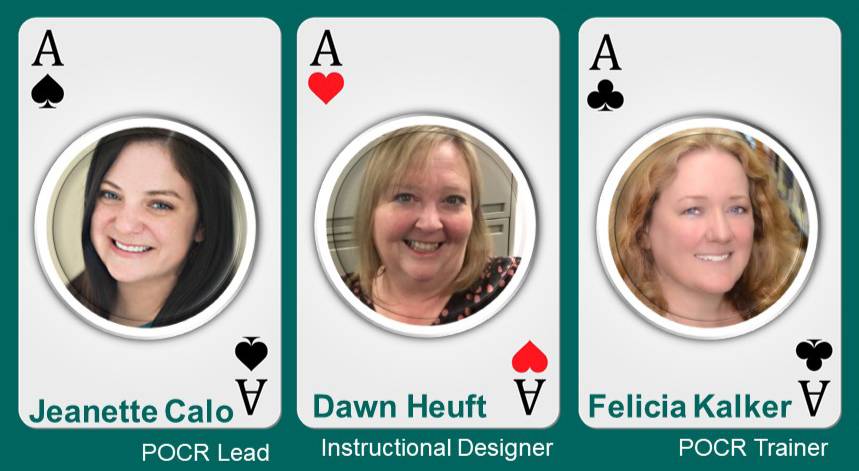 Grossmont's POCR Buy-In Team: Jeanette Calo, Dawn Heuft, Felicia Kalker and Beth Kelley.