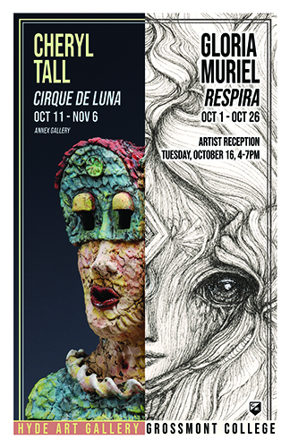 Gloria Muriel and Cheryl Tall Exhibition Poster