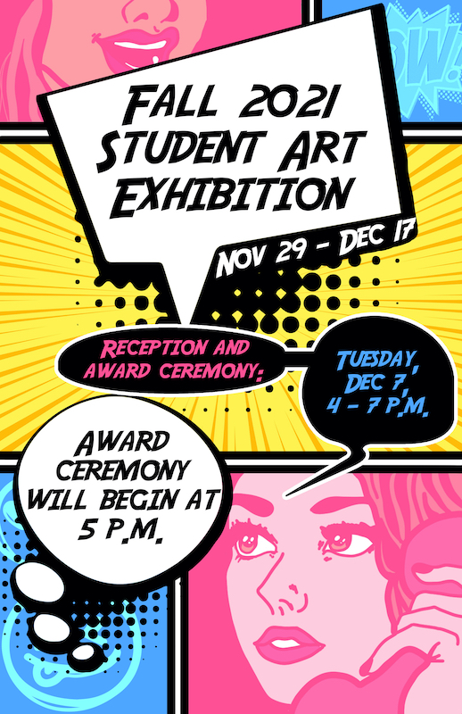 Fall 2021 Student Art Exhibition Poster