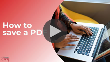 How to save a file as a PDF