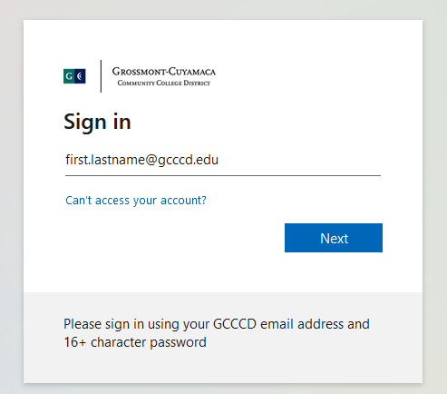 Screenshot of Self-Service Sign in Screenshot of Self-Service Sign in